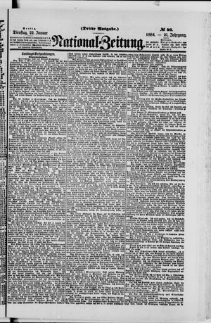 Nationalzeitung vom 22.01.1884