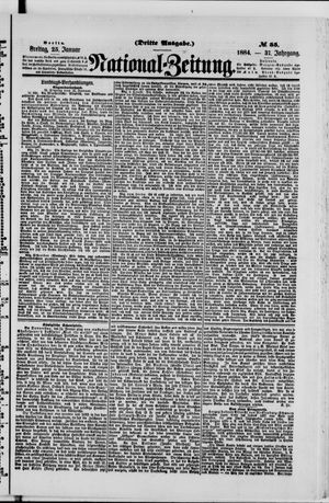 Nationalzeitung vom 25.01.1884