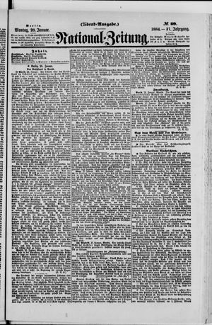 National-Zeitung vom 28.01.1884