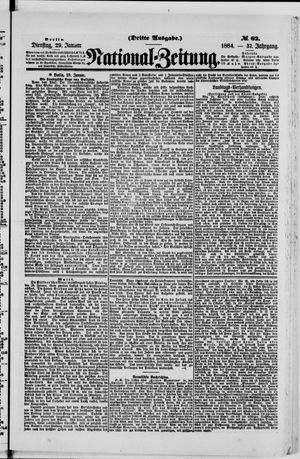 National-Zeitung vom 29.01.1884