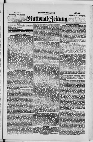Nationalzeitung on Jan 30, 1884