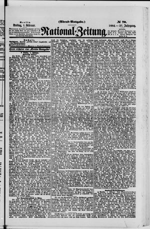 Nationalzeitung vom 01.02.1884