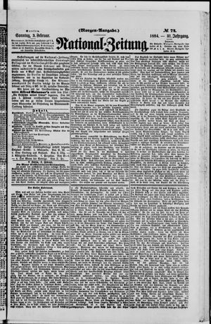 Nationalzeitung vom 03.02.1884