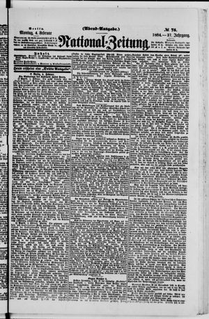 Nationalzeitung vom 04.02.1884