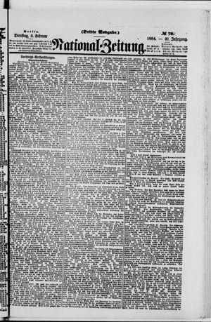 Nationalzeitung vom 05.02.1884