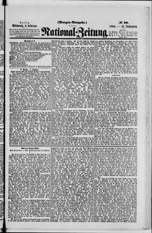 Nationalzeitung vom 06.02.1884