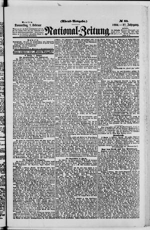 National-Zeitung on Feb 7, 1884
