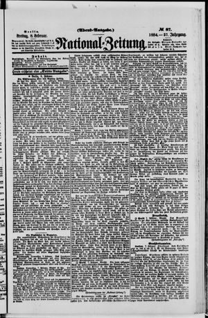 Nationalzeitung vom 08.02.1884