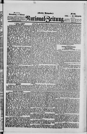 Nationalzeitung vom 09.02.1884