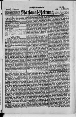 Nationalzeitung vom 10.02.1884
