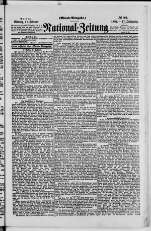 Nationalzeitung vom 11.02.1884