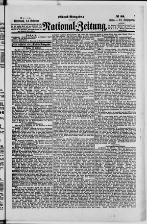 Nationalzeitung on Feb 13, 1884