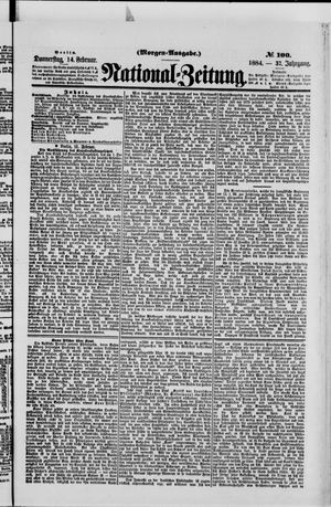 Nationalzeitung vom 14.02.1884