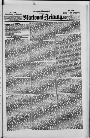 Nationalzeitung on Feb 16, 1884