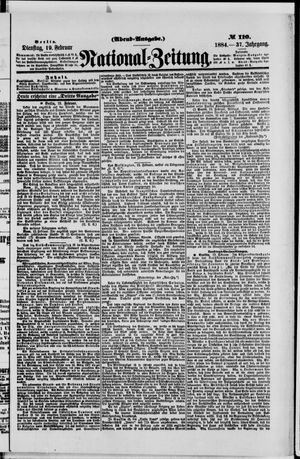 Nationalzeitung vom 19.02.1884