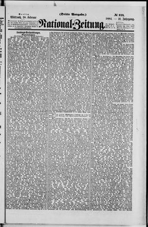 Nationalzeitung vom 20.02.1884