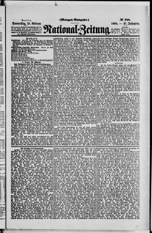 Nationalzeitung on Feb 21, 1884