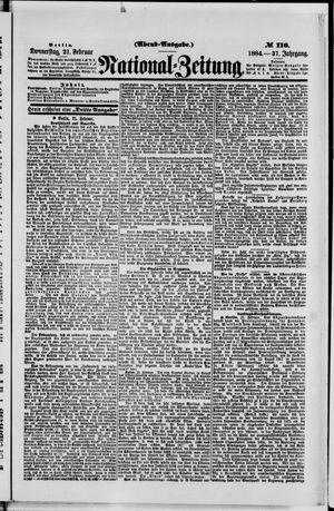 Nationalzeitung on Feb 21, 1884
