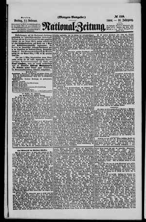 Nationalzeitung on Feb 22, 1884