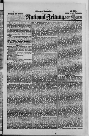 Nationalzeitung on Feb 26, 1884