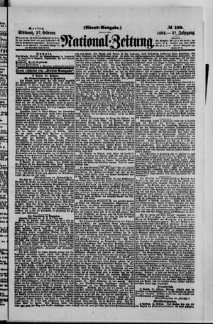 National-Zeitung vom 27.02.1884