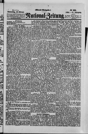 National-Zeitung vom 28.02.1884