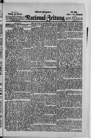 Nationalzeitung on Feb 29, 1884