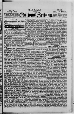 Nationalzeitung vom 04.03.1884