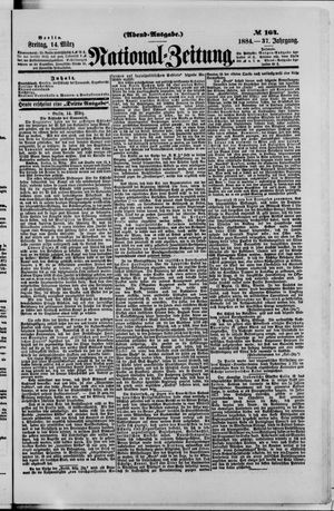 Nationalzeitung vom 14.03.1884