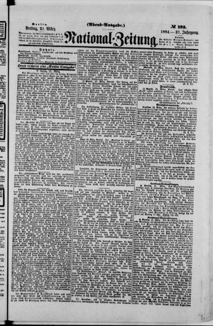 Nationalzeitung on Mar 21, 1884