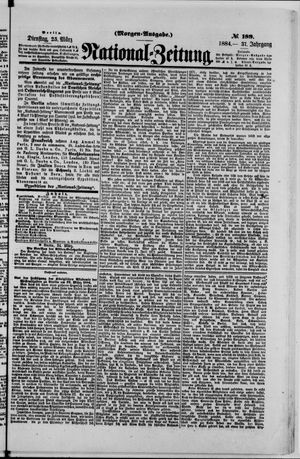 Nationalzeitung vom 25.03.1884