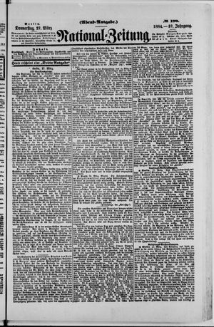 Nationalzeitung vom 27.03.1884