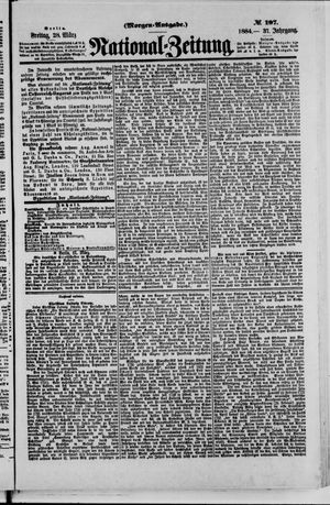 National-Zeitung vom 28.03.1884