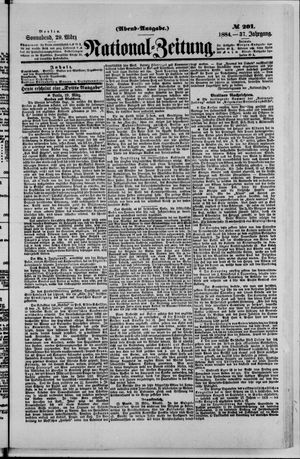 Nationalzeitung on Mar 29, 1884