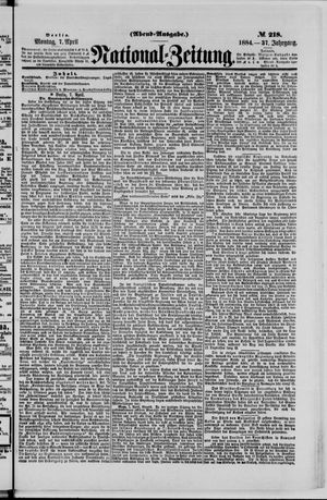 National-Zeitung vom 07.04.1884