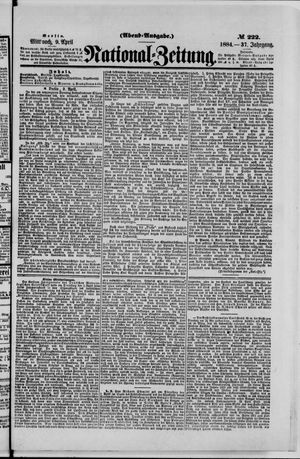 Nationalzeitung vom 09.04.1884