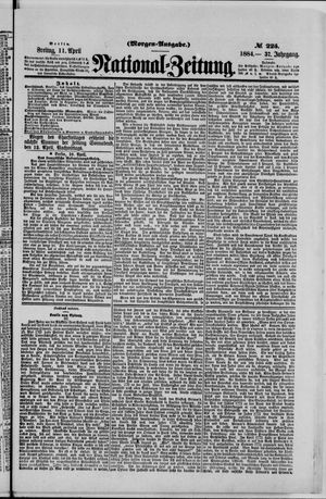 Nationalzeitung vom 11.04.1884