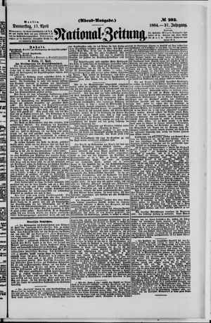 Nationalzeitung on Apr 17, 1884