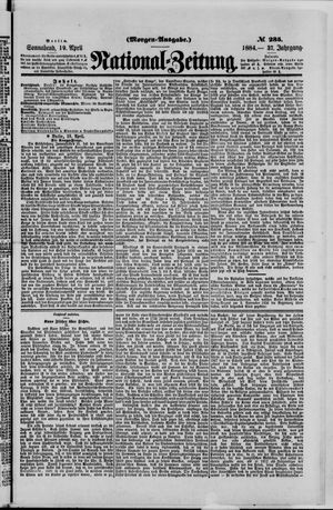 Nationalzeitung vom 19.04.1884