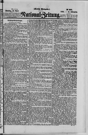 National-Zeitung vom 22.04.1884
