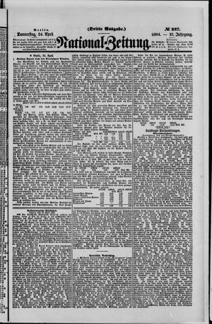 Nationalzeitung on Apr 24, 1884