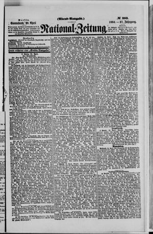 National-Zeitung vom 26.04.1884