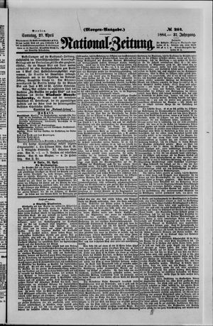 Nationalzeitung vom 27.04.1884