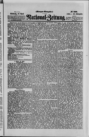 Nationalzeitung vom 30.04.1884