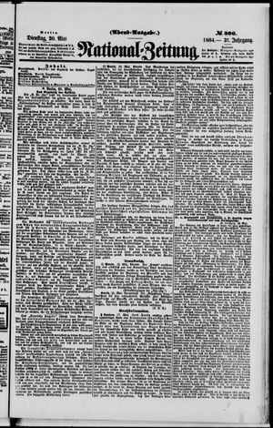 Nationalzeitung vom 20.05.1884