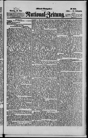 Nationalzeitung vom 26.05.1884