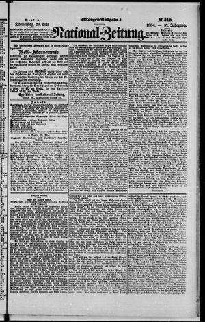 Nationalzeitung vom 29.05.1884