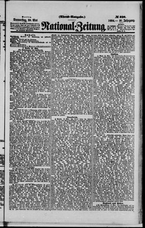 Nationalzeitung vom 29.05.1884