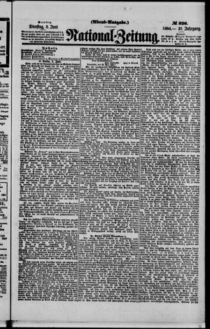 Nationalzeitung vom 03.06.1884