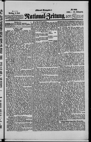 Nationalzeitung vom 06.06.1884